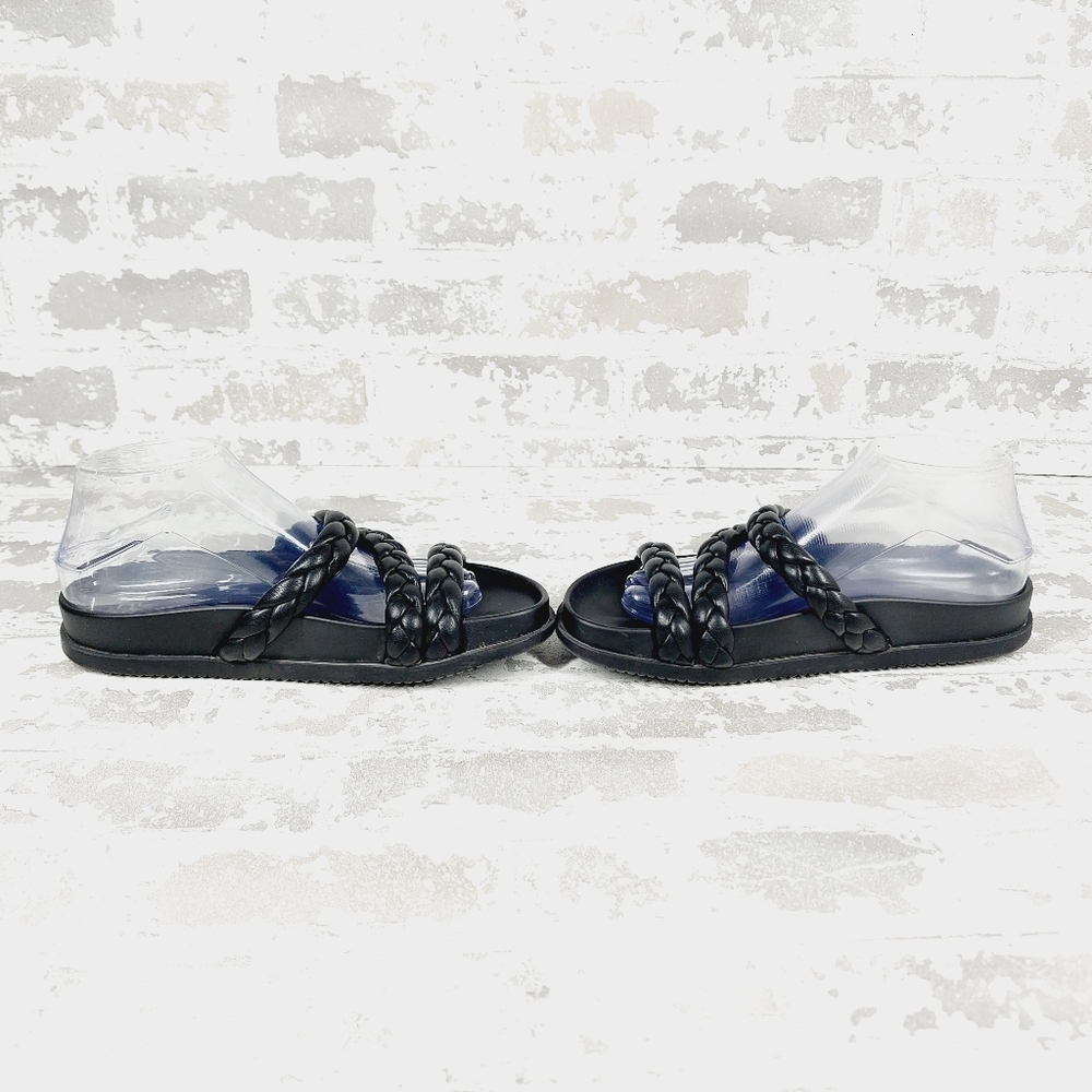 BP Keaton Black Braided Slide Summer Flat Casual Sandals H464 - Picture 7 of 11